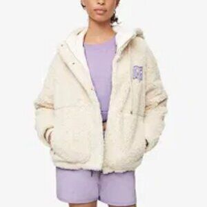 Varley x Maje - Bayavar Hooded Faux-Fur Jacket